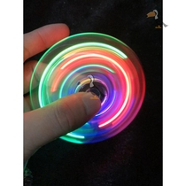 Colorful class boring luminous finger Crystal gyro adult decompression fingertip gyro gun male children educational toy
