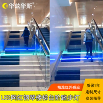 Net celebrity stair stepping light LED piano induction colorful music steps shaking sound foot step smart stair light belt