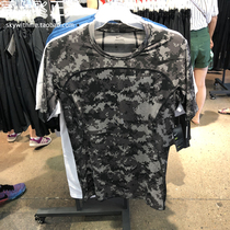 Nike Pro men tight quick dry breathable fitness short sleeve camouflage 828175 828177-457