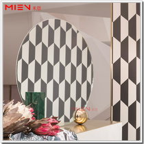 Creative Personalized Desktop Metal Ball Mirror Light Luxury Fine Makeup Mirror Marble Base MAISONDADA Mirror