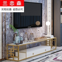 Nordic marble TV cabinet coffee table combination light luxury modern simple background drawer TV cabinet home