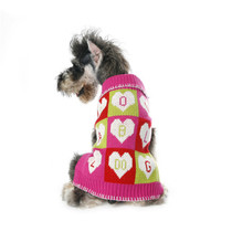 ABC letter sweater teddy dog dog clothes pet autumn winter clothes
