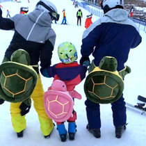 Ski buttocks turtle full set of protective equipment cartoon pink anti-fall pad knee pads male and female adult children protective buttocks