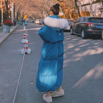 Down cotton-padded women 2020 Winter new long knee chic Korean loose ins cotton-padded jacket coat