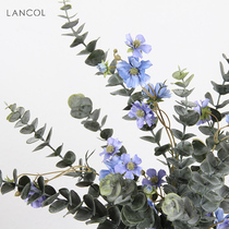 Lancol Nordic Ins Emulation Flower Plastic Yugali Leaf Living Room Decoration Flowers Flower Arrangement Accessories Tabletop Fake Flowers