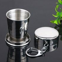  F folding cup Portable telescopic 304 stainless steel telescopic cup Shrink cup folding travel drinking cup 