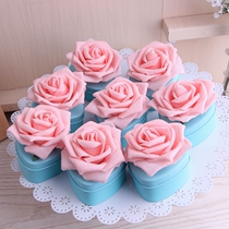 Wedding supplies wedding candy box creative wedding candy box European iron box heart-shaped wedding tinplate candy box