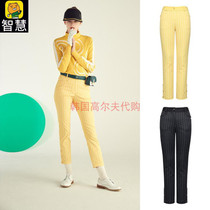 South Korean MCKAYSON Golf suit pants woman 21 autumn golf Straight Plate Pattern Elastic Body Sport Long Pants