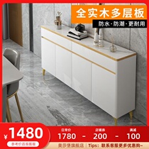 Side cabinet light luxury Rock board modern simple ultra-thin living room kitchen tea cabinet Nordic storage side cabinet narrow by wall 30