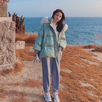 Short cotton clothes female ins Hong Kong wind 2020 new winter small man Korean version loose thickened bread jacket