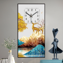 Fashion clock wall clock living room bedroom decoration quartz clock Nordic Net red home restaurant wall light luxury creative clock