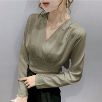 Foreign trade brands cut the standard shopping mall counters withdraw big womens tail goods clearance temperament foreign style shirt tops