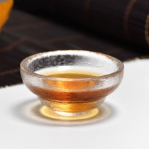 Japanese hammered glass small cup tea cup single cup tea bowl tea cup master heat resistant cup kung fu tea set accessories tea cup