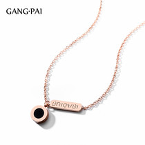 Devils eye light luxury niche necklace female choker Korean version of Chao Net Red simple personality temperament choker pendant