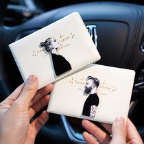 Drivers license leather case female card bag personality Net red motor vehicle driving license cute couple creative drivers license protection cover