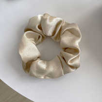 Silk texture champagne golden hair ring delicate and large intestine hair adorned female Korean version