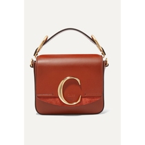 Classic paragraph] Chloe Coco woman red brown leather single shoulder bag hand carrying bag NAP quite