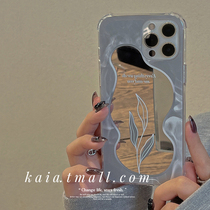 Japan-ROK fresh leaf mirror to apply iphone13promax apple 12 shell 11 silicone lovers tonic makeup