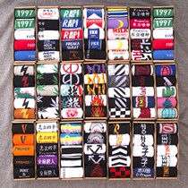 Socks mens stockings Tide Brand Street European and American socks basketball socks skateboard cotton socks Maple Leaf stockings tide men and women ins