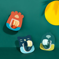 Shake-to-sound bathrooms Nails No Marks Cute Spray Head Shower Seat Bracket Spray Head Fixed Base Bathroom Shower accessories