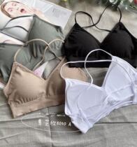 Hui Chi Xin 8050A Breasted Breasted Beauty Back Harness Bra Female small vest style Breasted Without Steel Ring underwear to gather wrap chest