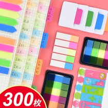  Deli Post-it note Page number Label Index Sticker Cute note focus Transparent mark Color indication Fluorescent mark Paging post-it note classification Student bookmark Creative small text file Paper