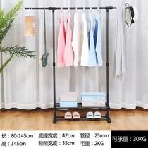 Clothes rack Floor-to-ceiling indoor and outdoor simple folding hanging clothes rack Household balcony clothes rack Single rod drying rack