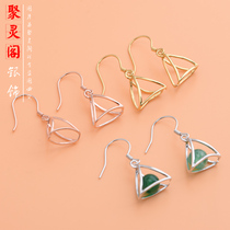 Ear hook accessories ear hook buckle safety ring DIY accessories S925 Tremella hook J16