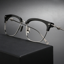 Muchuan retro pure titanium glasses frame frame men can be equipped with myopia lenses anti-blue light Joker Xue same eye frame women