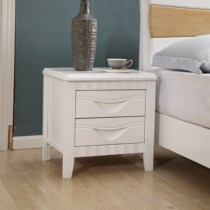 Solid Wood bedside table pure white 53cm width walnut color beech wood color crabapple color locker New