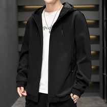 Mens coat spring and autumn 2021 new casual jacket mens versatile Ruffian handsome autumn clothes trend jacket jacket