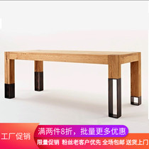 American retro table made old coffee table iron bar table solid wood desk rectangular table conference table