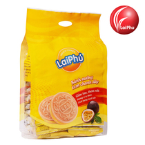 Vietnam laiphu Laifu Passion Fruit Flavor Sandwich Biscuit 350g Crunchy Snack (2 packs