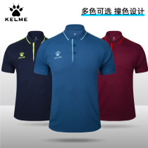 KELME Sports Polo Shirt Mens Business Casual Paul Short Sleeve Summer Lapel T-shirt Vintage Sports