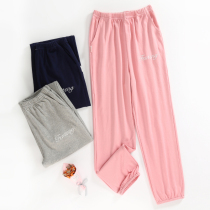 Fenten 2021 pajamas womens trousers summer thin cotton loose size can be worn outside cotton casual home pants