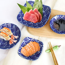 Japanese Original Clothing Home Small Dish Dishes Meinung Sauces Sauces Sauces Sauces Fruit Sauces Small Dish Blue