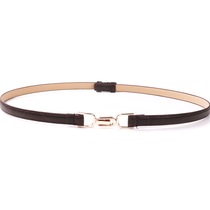 Korean fashion Joker smooth buckle thin belt Womens decorative dress with shirt outside waist belt Tide products