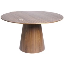 Nordic solid wood Round Table creative round table rice table simple model room mushroom table designer furniture