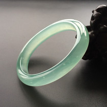 1 yuan auction is coming to an end @ natural light green emerald color quartz rock jade bracelet jade bracelet childrens handring