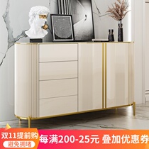 Italian rock board baking paint sideboard simple modern Nordic multifunctional light luxury living room decoration storage porch cabinet