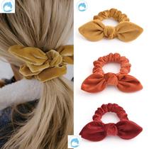 Bow head rope Korean women Large intestine Hairband French hair rope ponytail hair belt rabbit ear holster