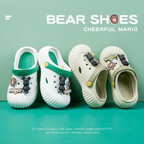 Childrens bagbo sandals in summer baby hole shoes boys and girls soft soles wear outside the beach shoes