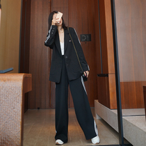 2021 new female spring and autumn Net red fried street fashion suit jacket pants casual sports two-piece suit