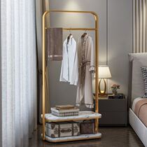 Light luxury iron gear landing small Nordic in bedroom marble cloak rack modern simple hanger rack