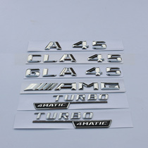 Old Mercedes-Benz A45 CLA45 GLA45 car logo AMG TURBO 4MATIC side label rear tail logo car sticker