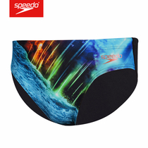  2018 new Speedo mens 7cm swimming trunks comfortable anti-chlorine fashion printed swimming trunks men