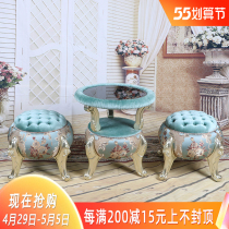 Eurostyle balcony table and chairs Three sets indoor villa Home Bedroom Casual Chair Sofa Chair Round Table Small Family type Composition