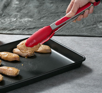 Kitchenware 304 stainless steel food clip barbecue clip silicone baking bread clip steak dish padded and anti-scalding