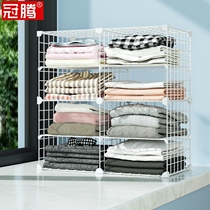 Clothing layered storage rack multi-layer rack Lazy folding clothes artifact classification bedroom window rack finishing wardrobe