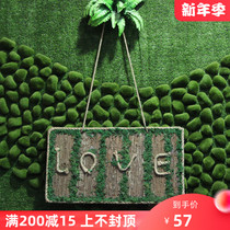 New Mori wedding props wooden LOVE background brand solid wood background brand stage background decoration props